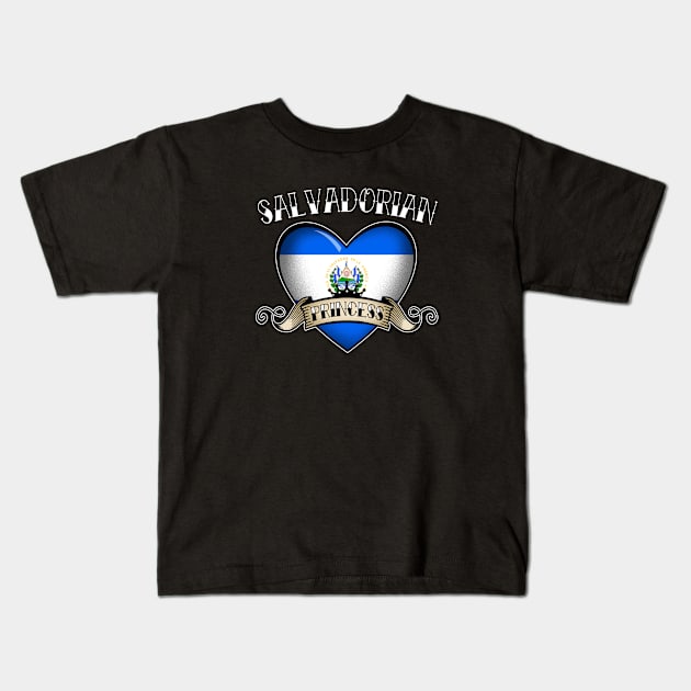 SALVADORIAN PRINCESS Kids T-Shirt by LILNAYSHUNZ